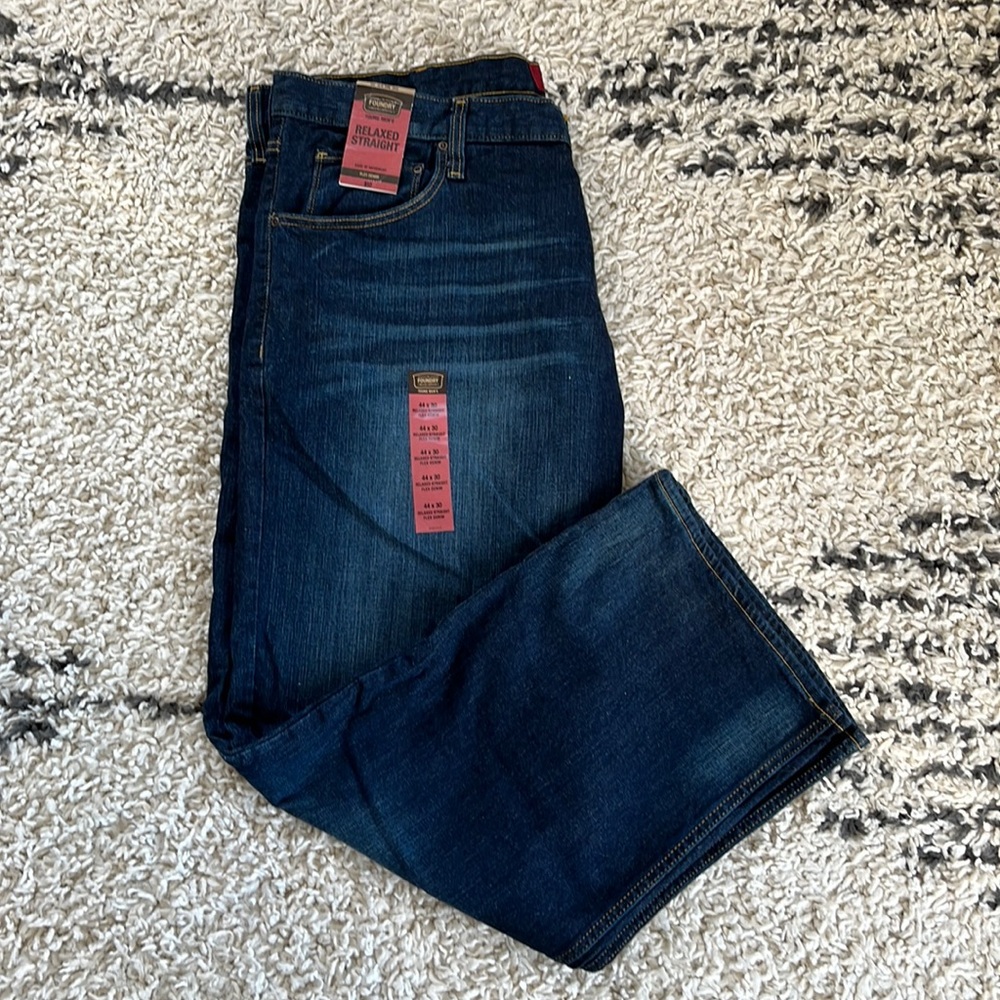 Men’s The Foundry Supply Co. Relaxed Straight Leg Jeans 44x30